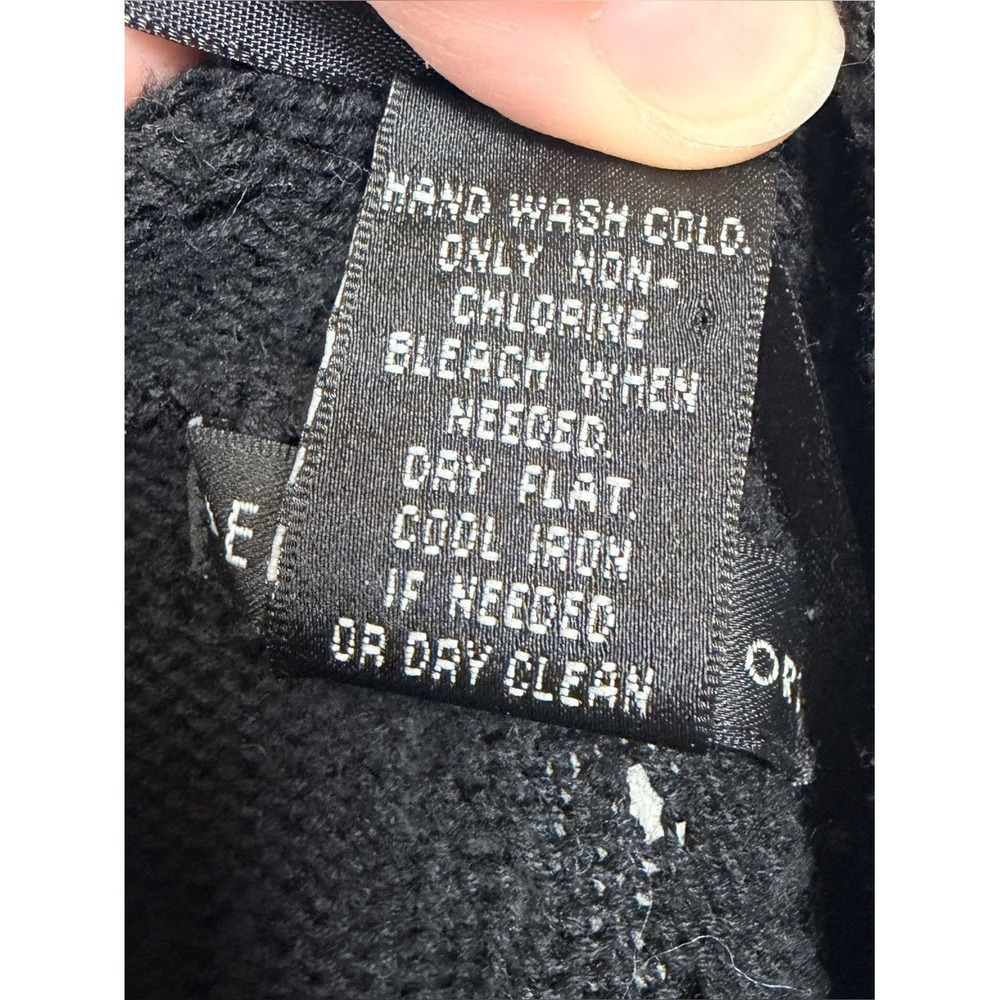 DESIGN HISTORY NWOT Black Cotton Blend Waterfall Front Cardigan, Large - Picture 9 of 9